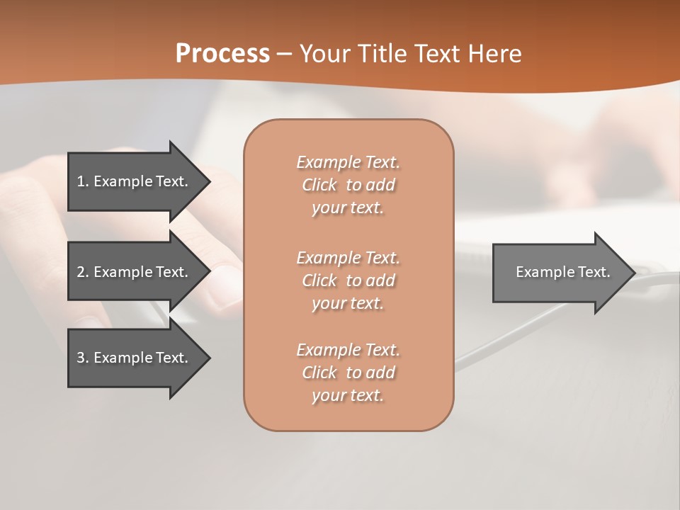 Peripherals Fingers Pressing PowerPoint Template