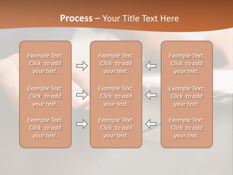Peripherals Fingers Pressing PowerPoint Template