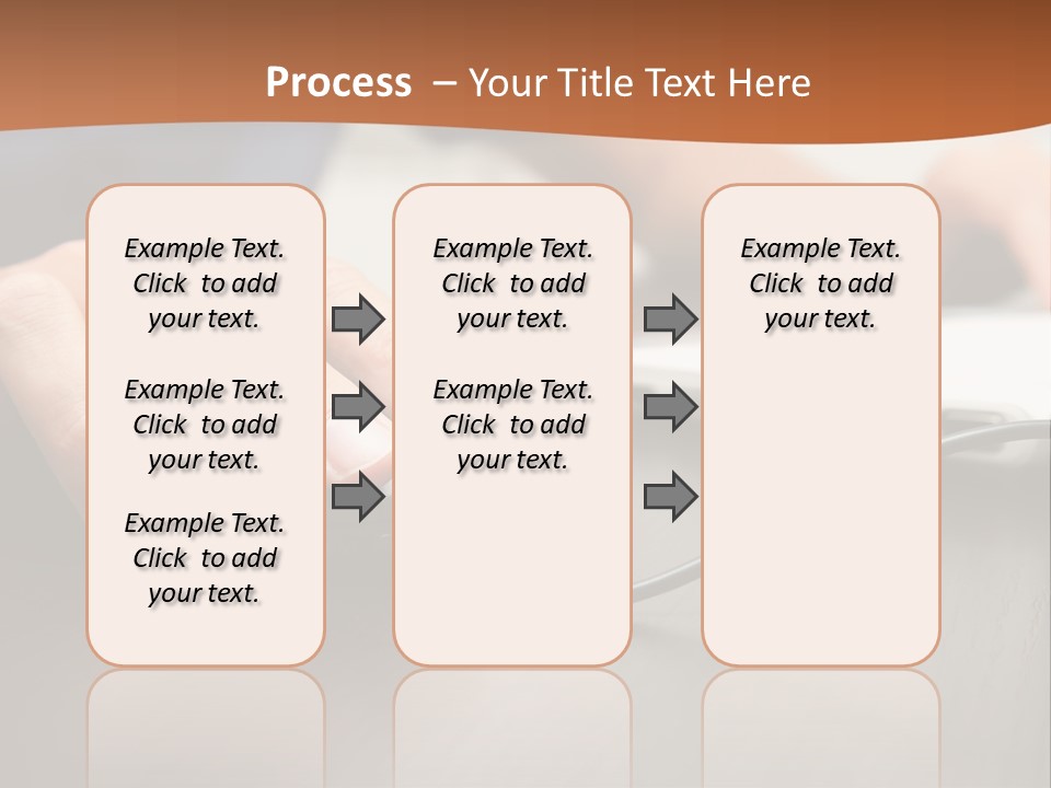 Peripherals Fingers Pressing PowerPoint Template