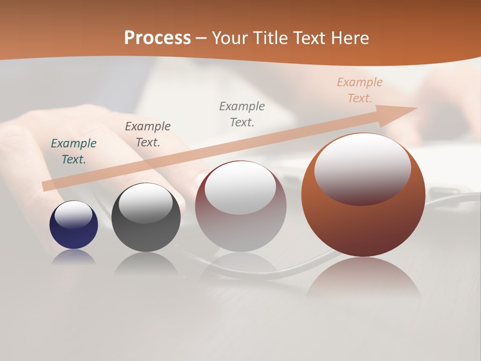 Peripherals Fingers Pressing PowerPoint Template