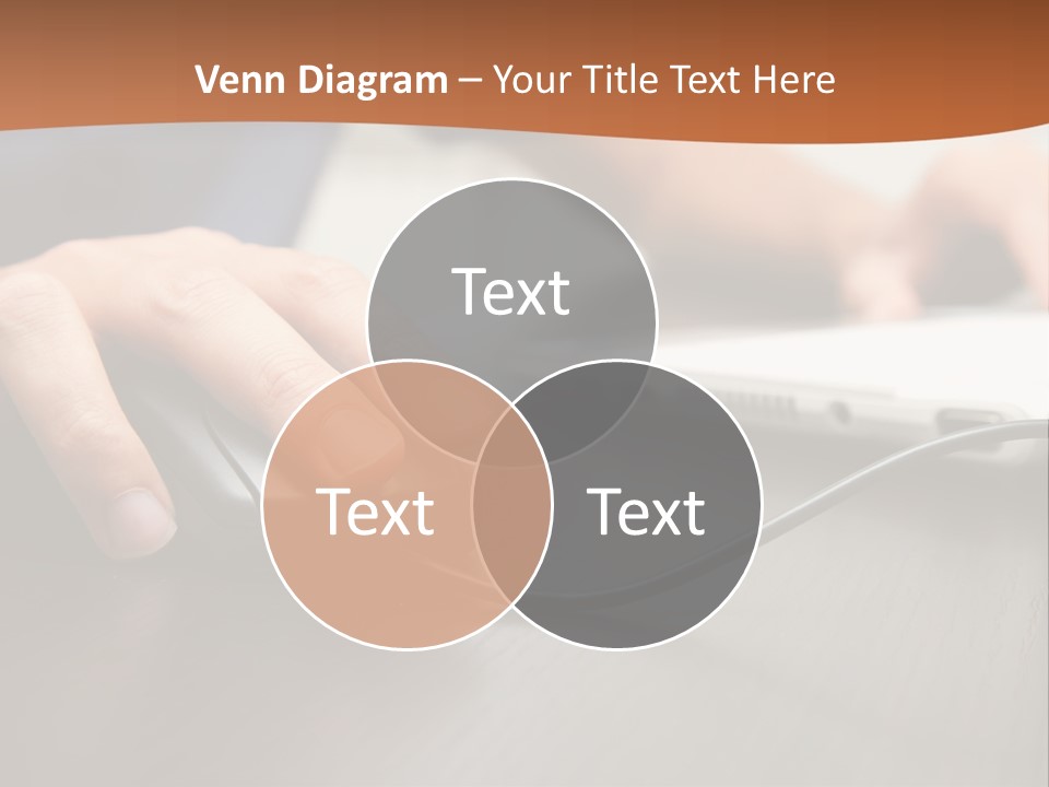 Peripherals Fingers Pressing PowerPoint Template