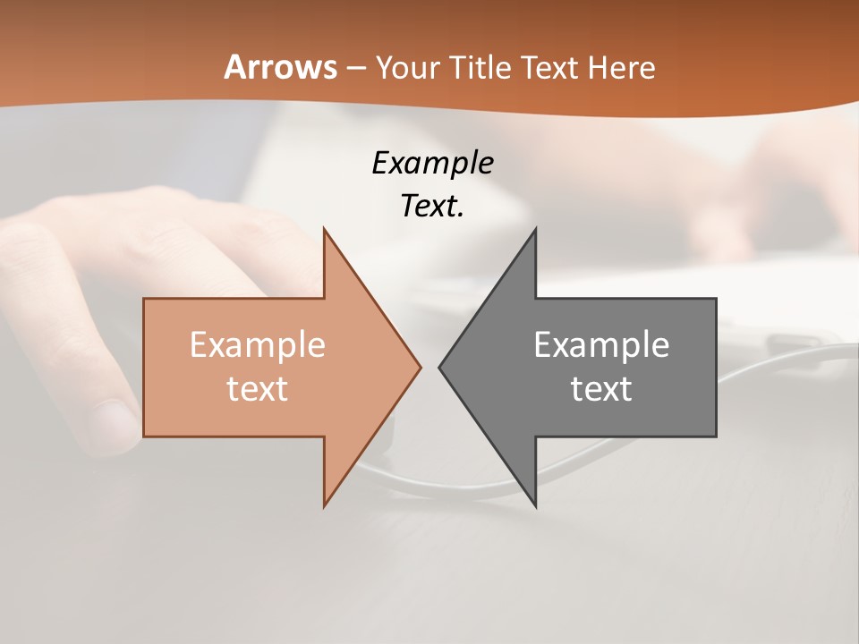Peripherals Fingers Pressing PowerPoint Template