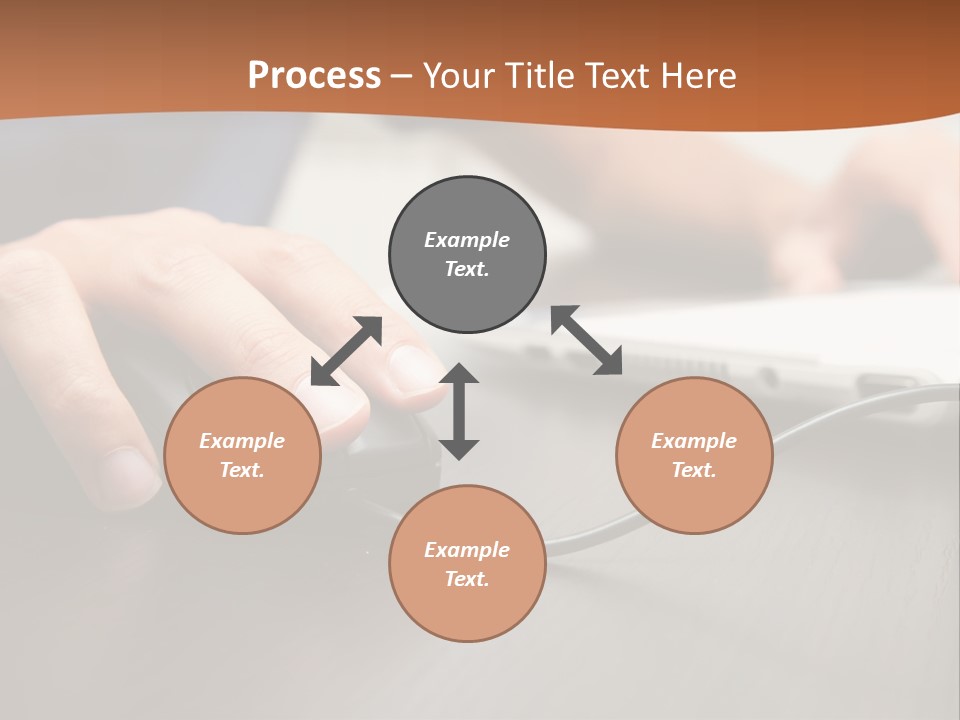 Peripherals Fingers Pressing PowerPoint Template