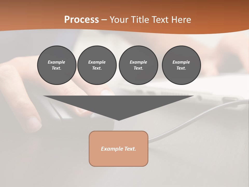 Peripherals Fingers Pressing PowerPoint Template