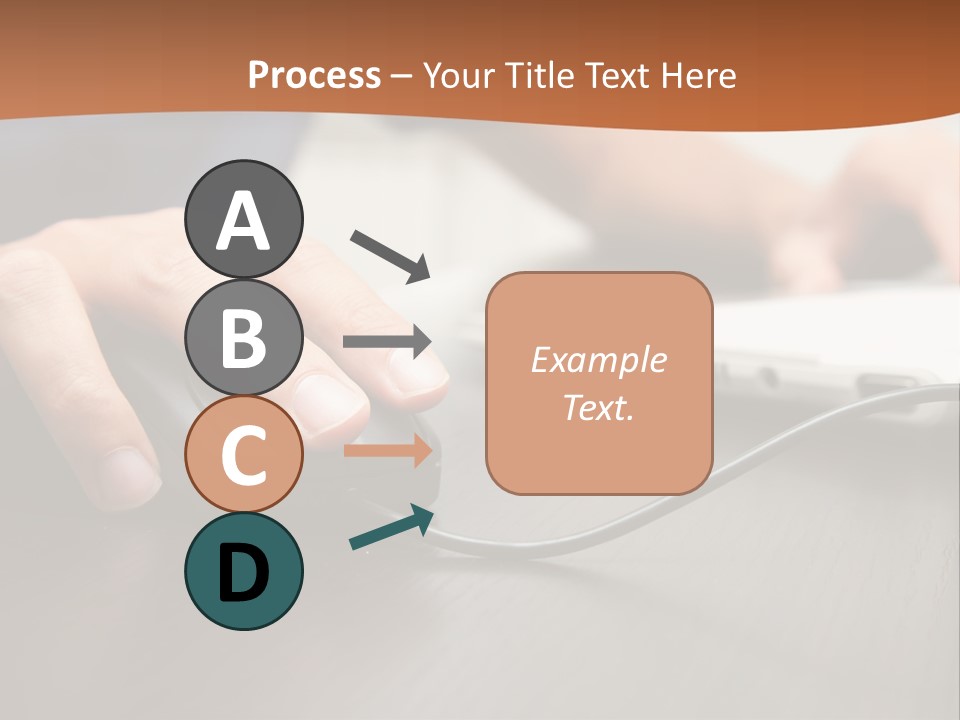 Peripherals Fingers Pressing PowerPoint Template