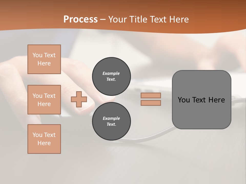 Peripherals Fingers Pressing PowerPoint Template