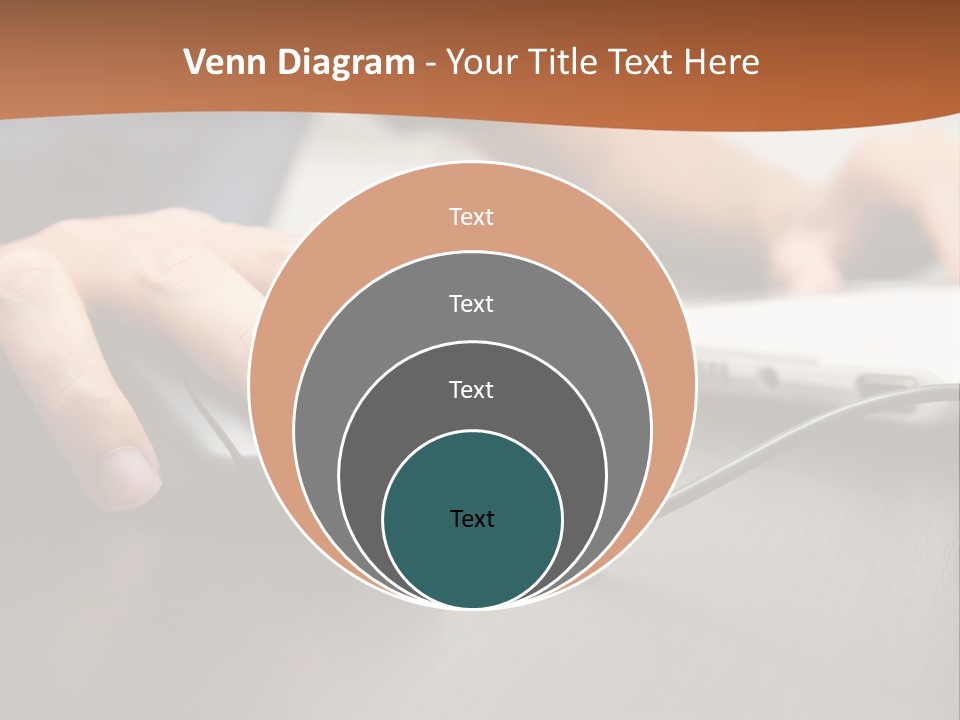 Peripherals Fingers Pressing PowerPoint Template