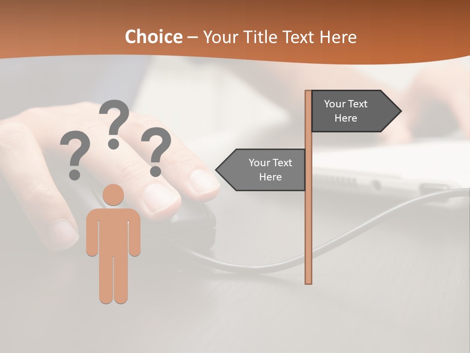 Peripherals Fingers Pressing PowerPoint Template