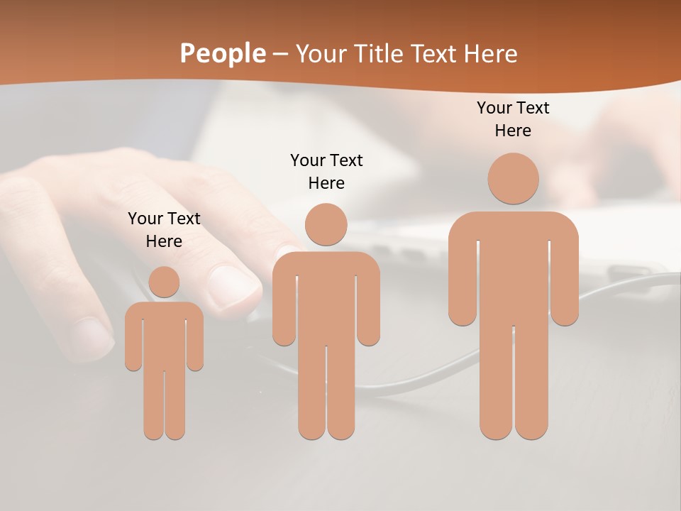 Peripherals Fingers Pressing PowerPoint Template