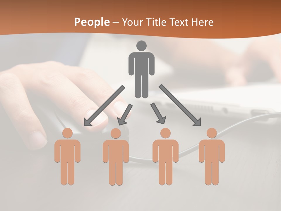 Peripherals Fingers Pressing PowerPoint Template