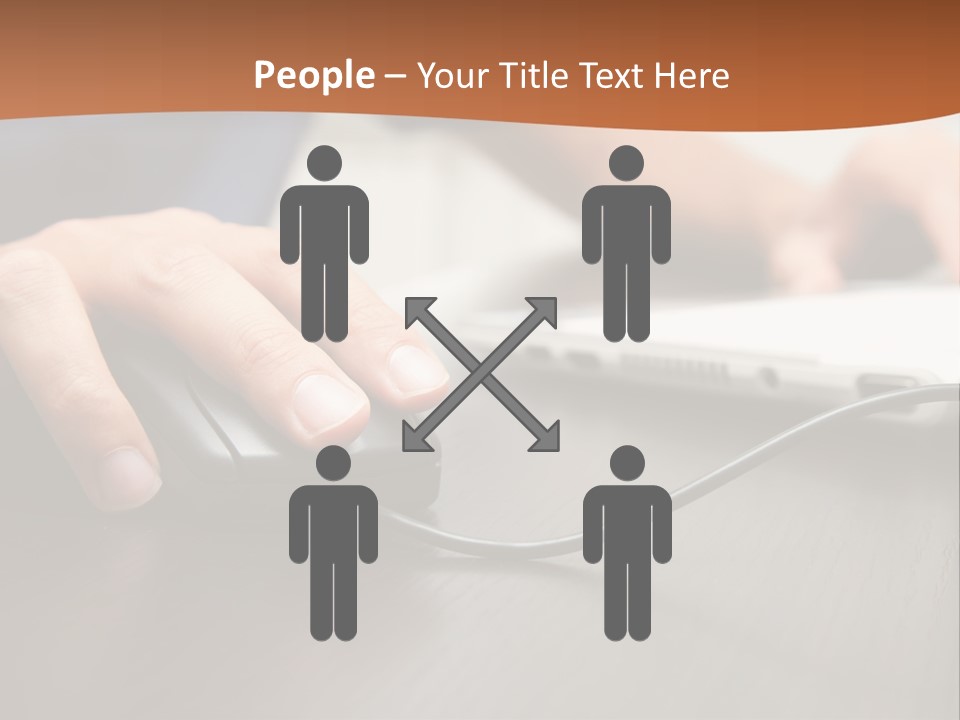 Peripherals Fingers Pressing PowerPoint Template