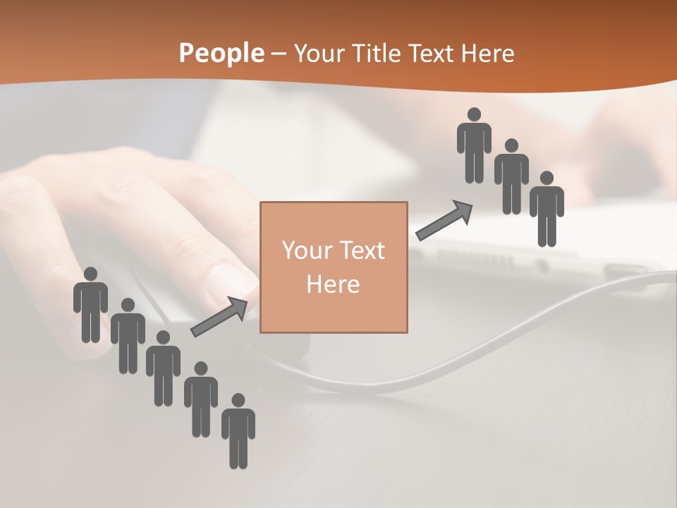 Peripherals Fingers Pressing PowerPoint Template