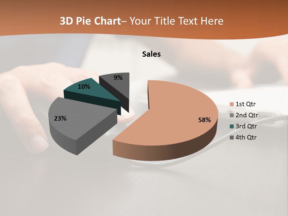 Peripherals Fingers Pressing PowerPoint Template