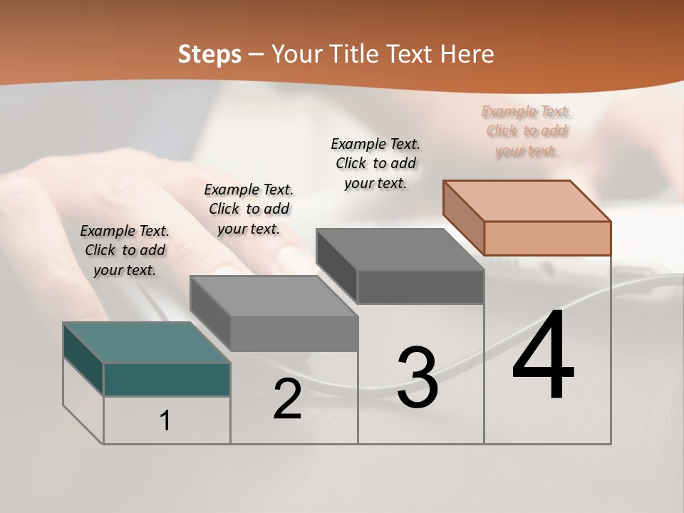 Peripherals Fingers Pressing PowerPoint Template