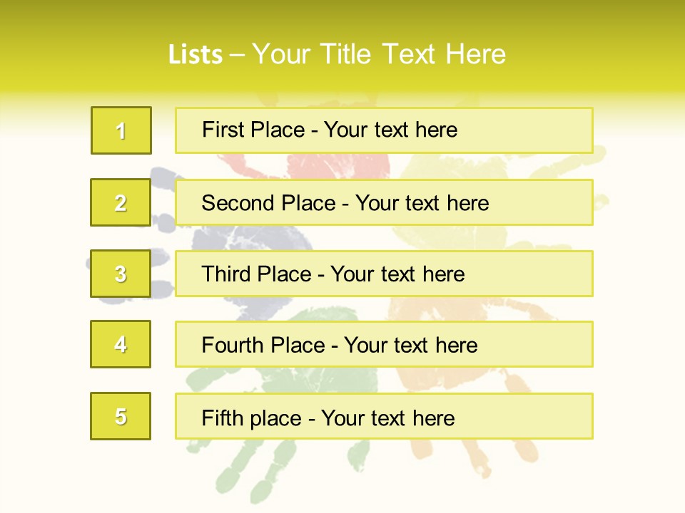 Left Yellow Red PowerPoint Template