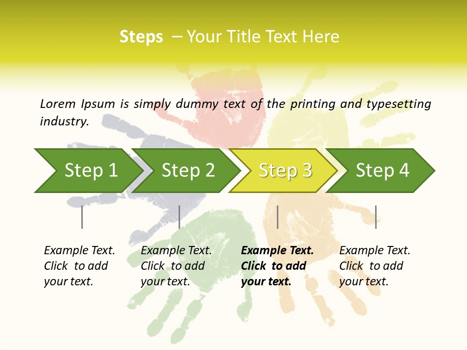 Left Yellow Red PowerPoint Template