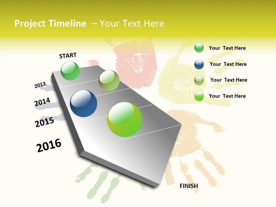 Left Yellow Red PowerPoint Template