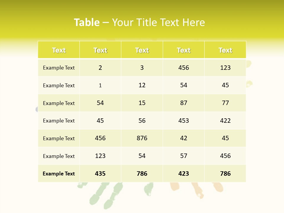 Left Yellow Red PowerPoint Template