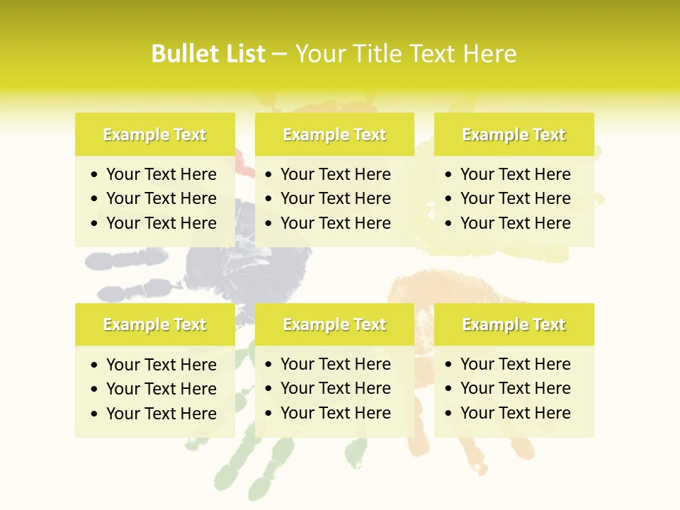 Left Yellow Red PowerPoint Template
