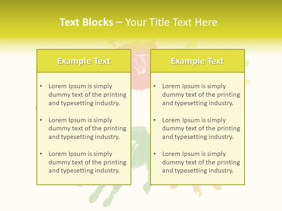 Left Yellow Red PowerPoint Template
