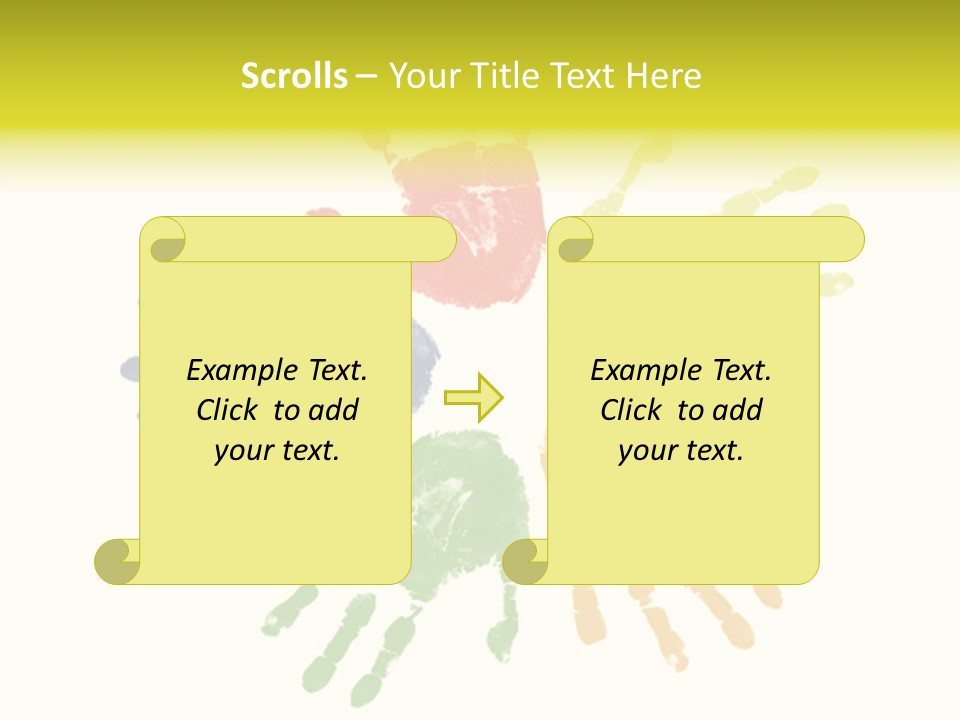 Left Yellow Red PowerPoint Template