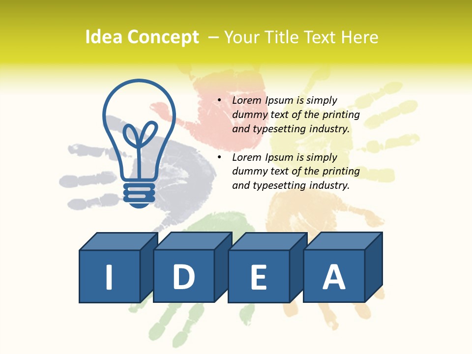 Left Yellow Red PowerPoint Template