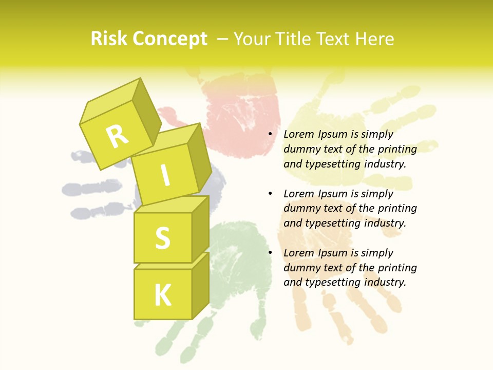 Left Yellow Red PowerPoint Template