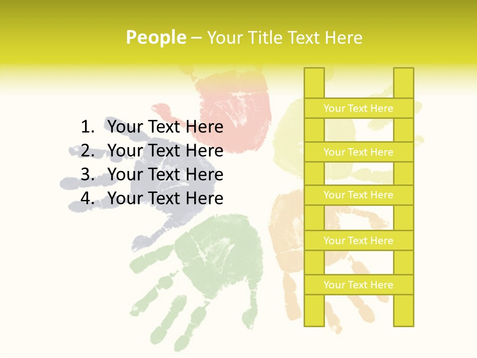 Left Yellow Red PowerPoint Template