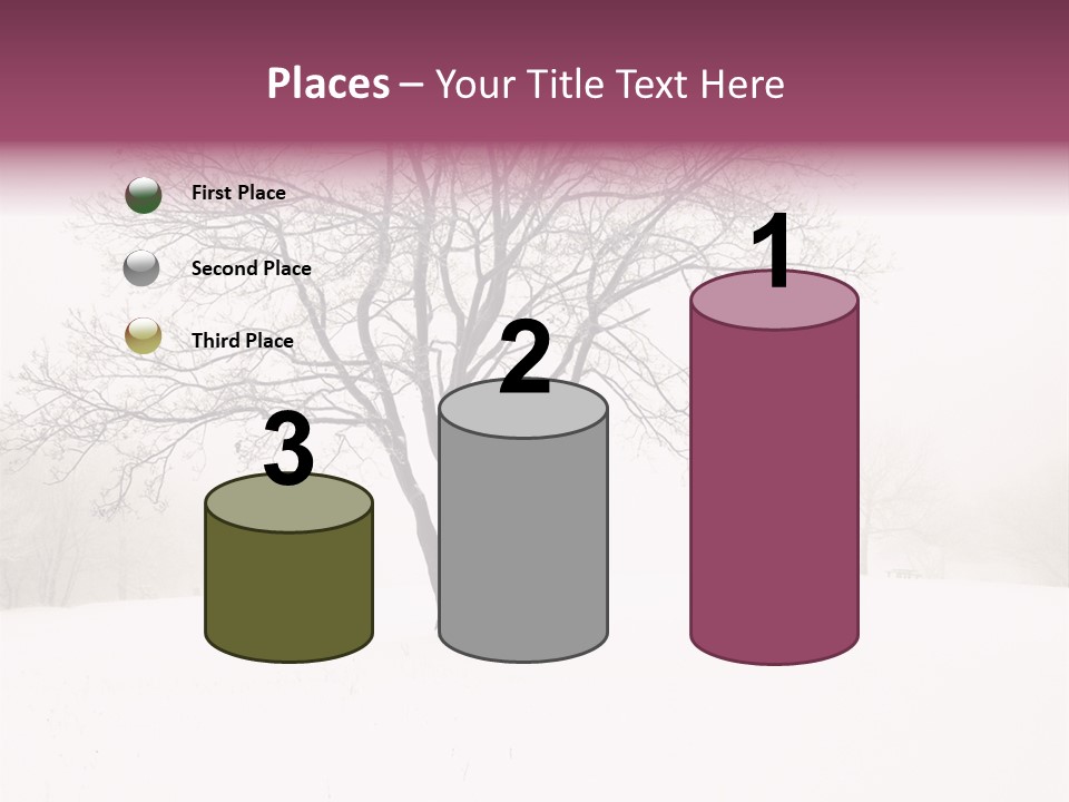 Sun Forest Snowfall PowerPoint Template