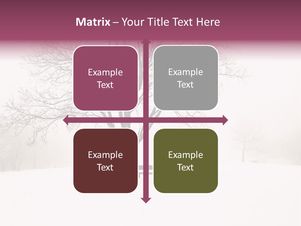Sun Forest Snowfall PowerPoint Template