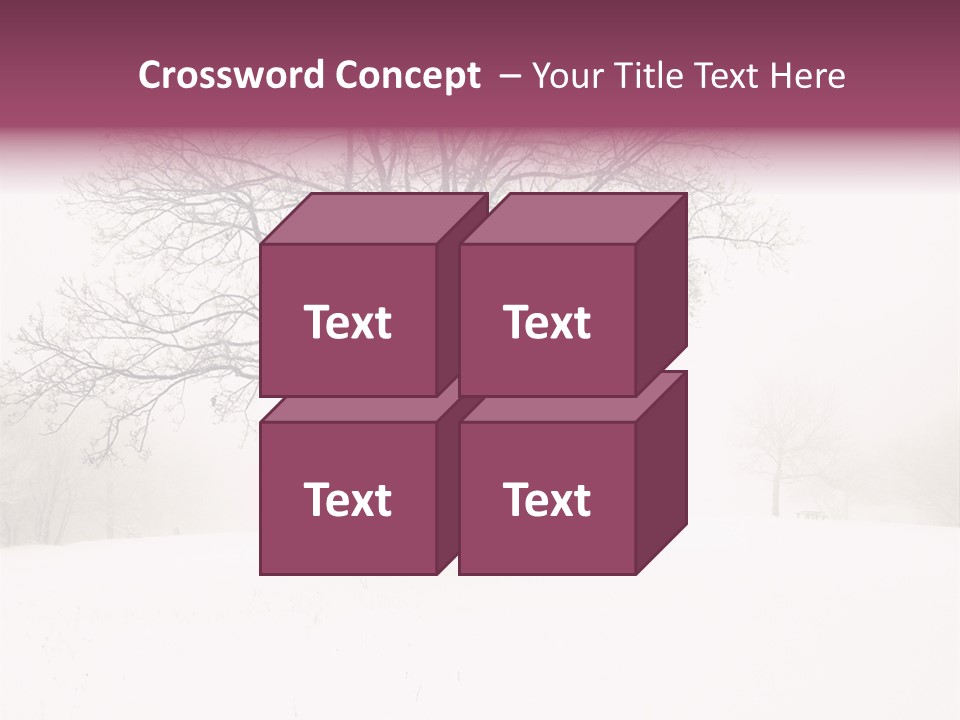 Sun Forest Snowfall PowerPoint Template