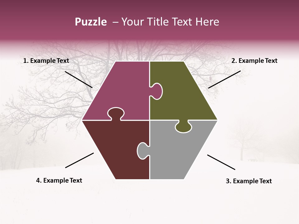 Sun Forest Snowfall PowerPoint Template