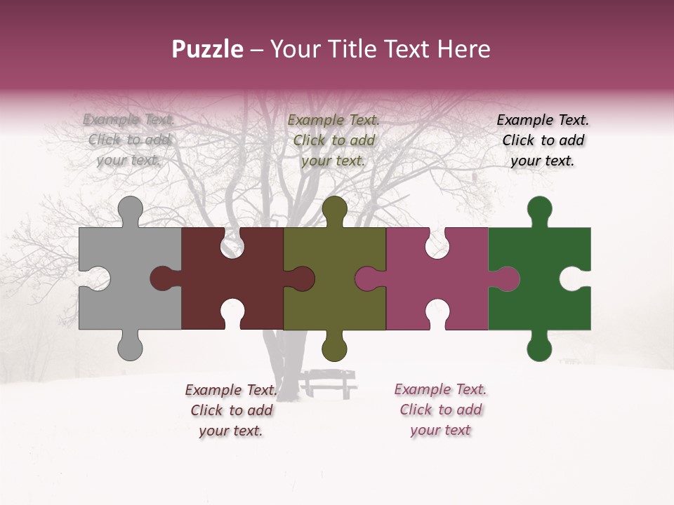 Sun Forest Snowfall PowerPoint Template
