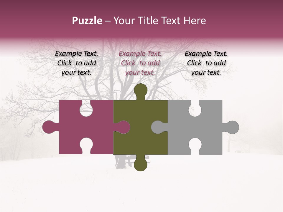 Sun Forest Snowfall PowerPoint Template