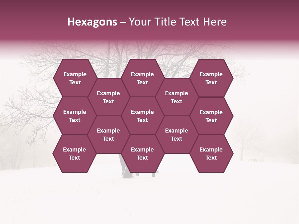 Sun Forest Snowfall PowerPoint Template