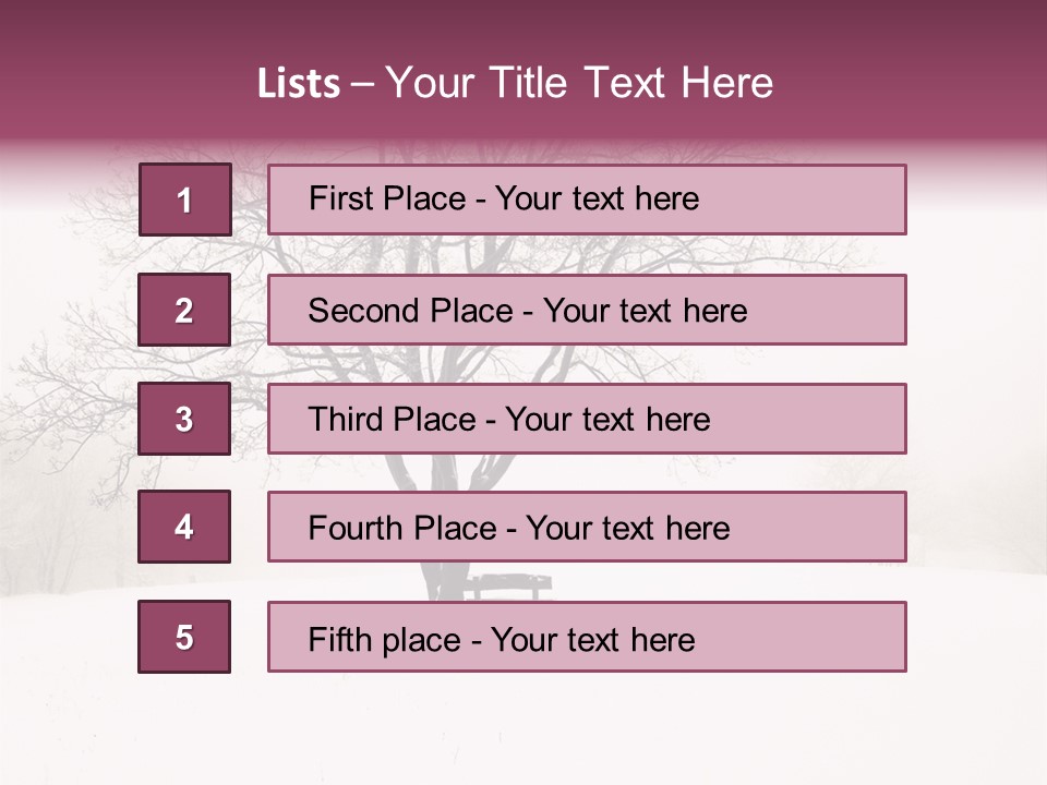 Sun Forest Snowfall PowerPoint Template