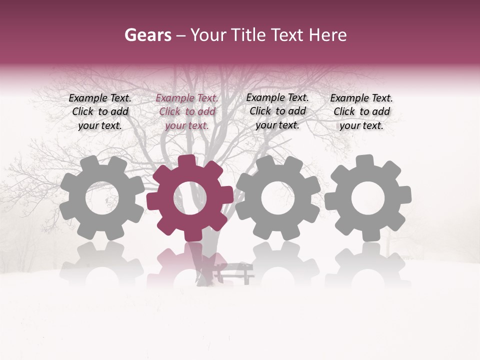 Sun Forest Snowfall PowerPoint Template