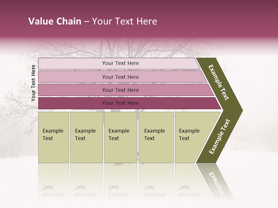 Sun Forest Snowfall PowerPoint Template