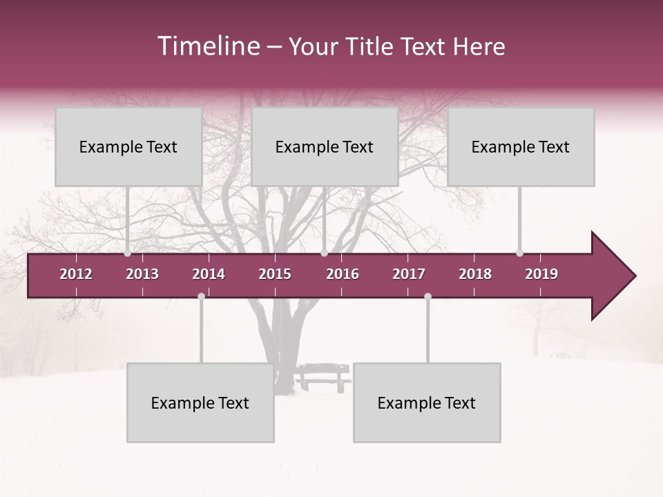 Sun Forest Snowfall PowerPoint Template