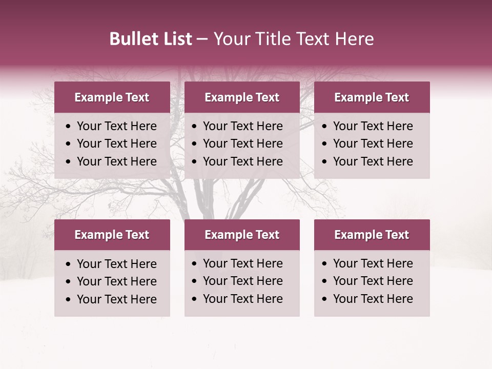 Sun Forest Snowfall PowerPoint Template