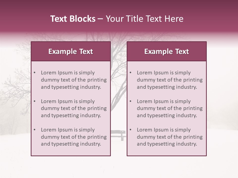 Sun Forest Snowfall PowerPoint Template