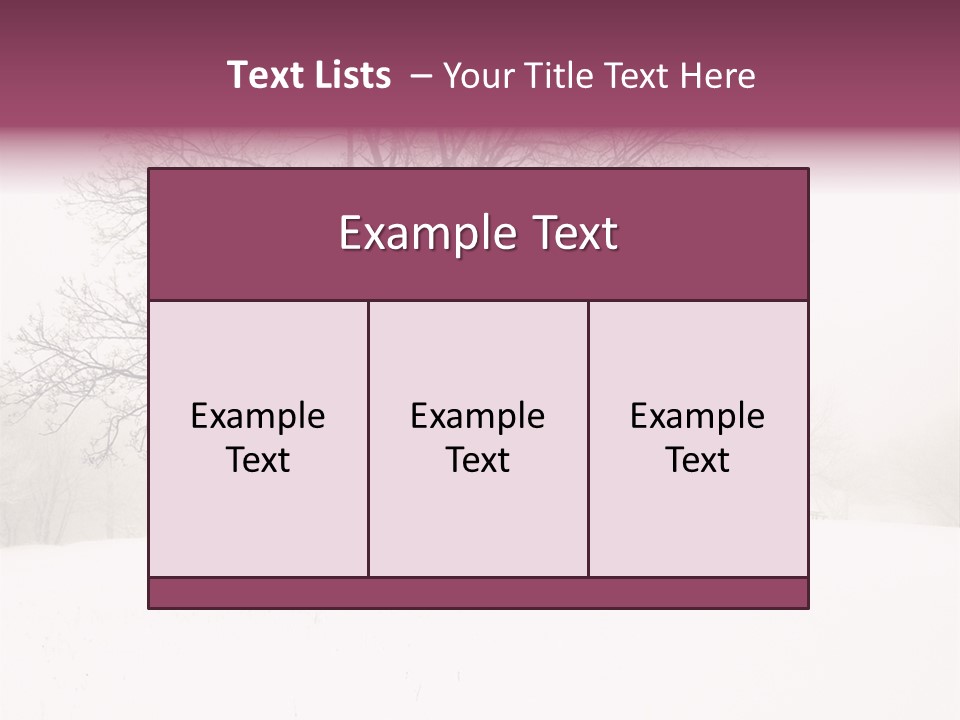Sun Forest Snowfall PowerPoint Template