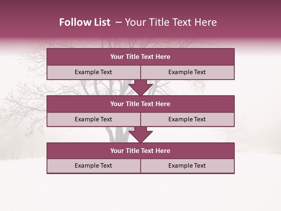 Sun Forest Snowfall PowerPoint Template