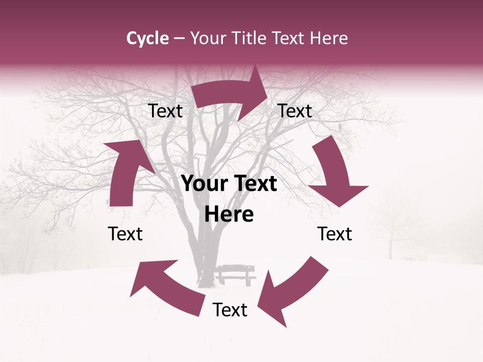 Sun Forest Snowfall PowerPoint Template