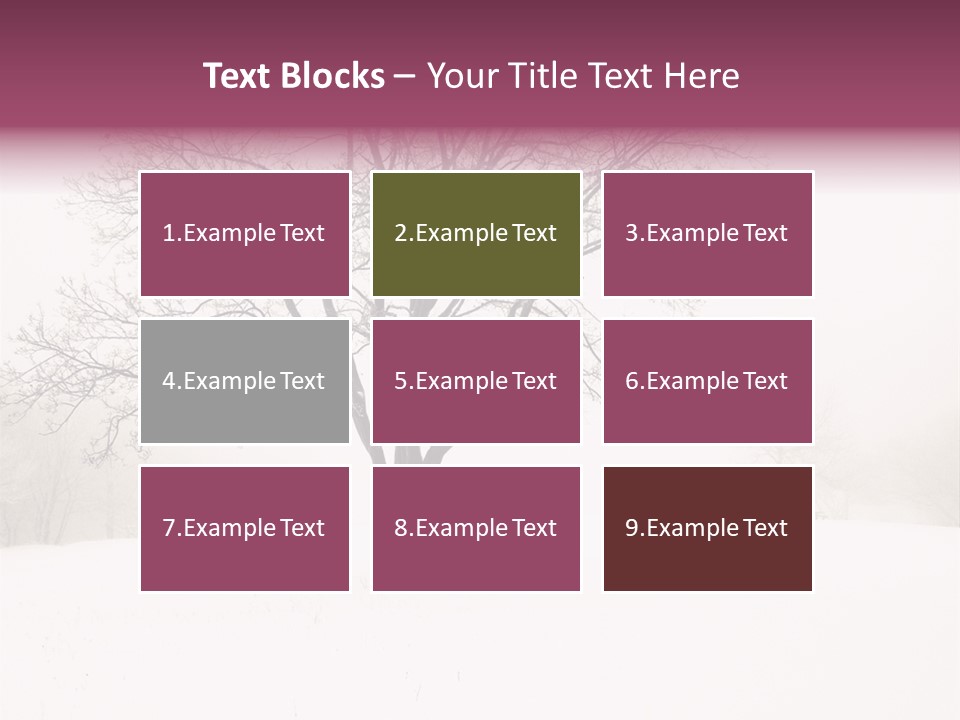 Sun Forest Snowfall PowerPoint Template