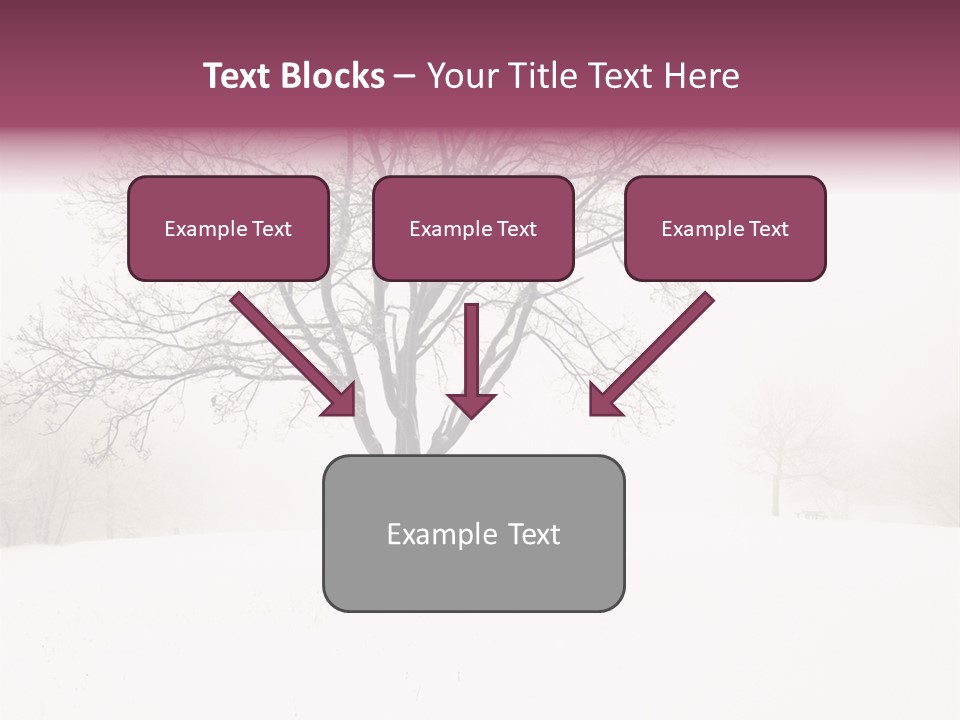 Sun Forest Snowfall PowerPoint Template