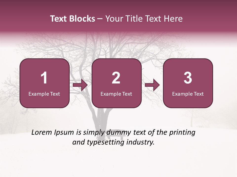 Sun Forest Snowfall PowerPoint Template