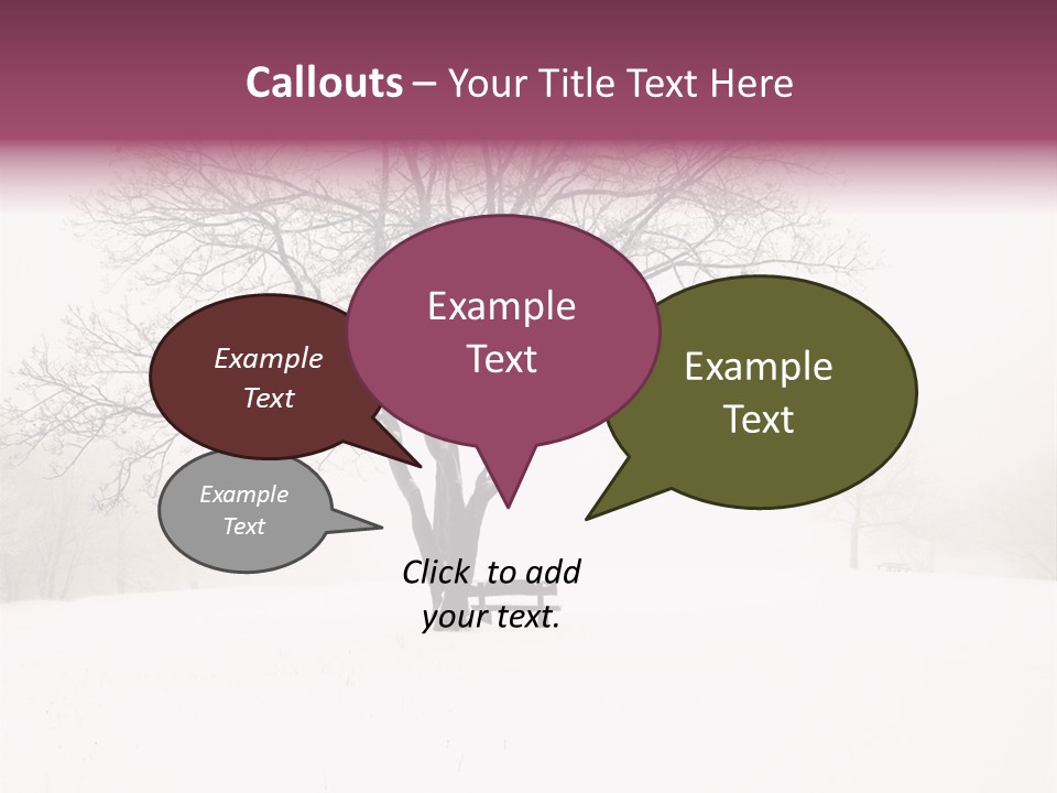 Sun Forest Snowfall PowerPoint Template