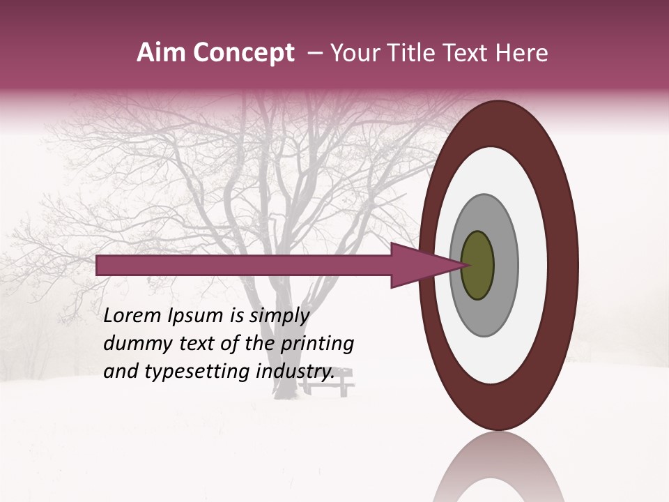 Sun Forest Snowfall PowerPoint Template