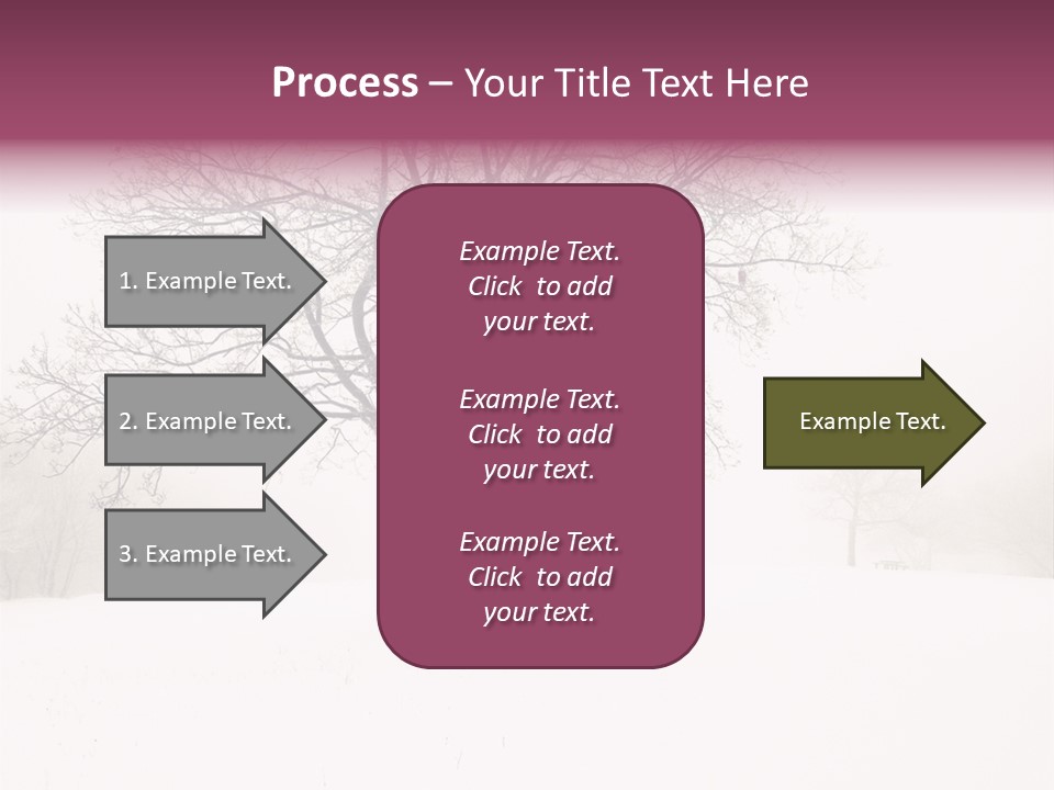 Sun Forest Snowfall PowerPoint Template